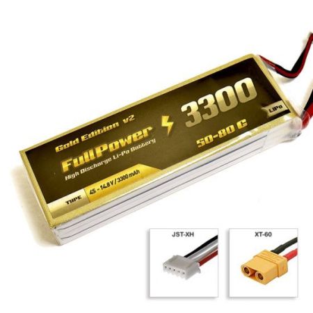 FullPower 4S 14.8V 3300mAh 50C Gold Edition V2 XT60